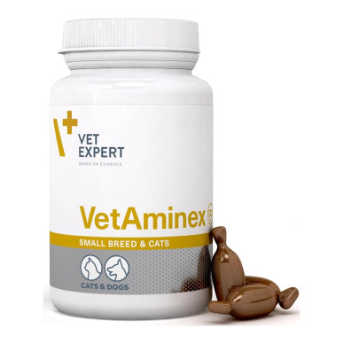 Vetaminex Vet Expert – Supliment Multivitaminic pentru Susținerea Sănătății Generale la Câini și Pisici, 60 Capsule Twist-Off